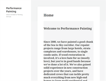 Tablet Screenshot of performancepainting.ca